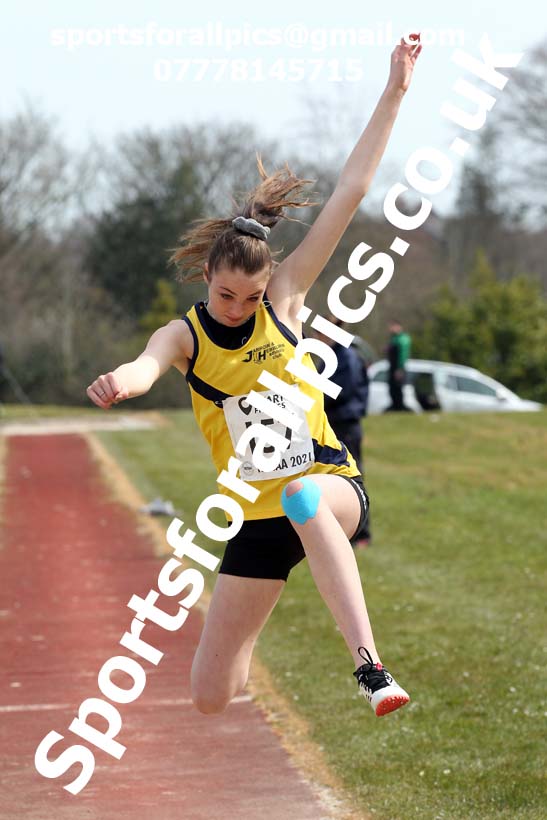 Long jump, 2021 NECAA Open Graded Meeting, Morpeth. Photo: David T. Hewitson/Sports for All Pics